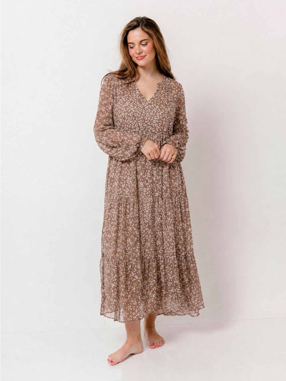 A New Day Midi Long Sleeve Dress